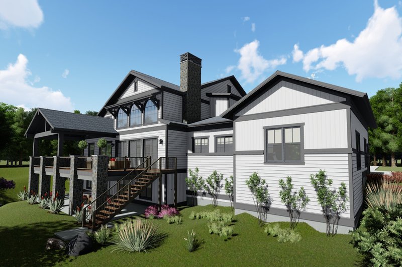 Dream House Plan - Left Rear