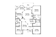 European Style House Plan - 5 Beds 4 Baths 4233 Sq/Ft Plan #411-105 