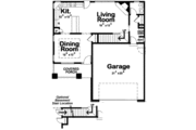 Bungalow Style House Plan - 3 Beds 3 Baths 1660 Sq/Ft Plan #20-1780 Floor 