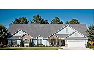 Dream House Plan - Traditional Exterior - Front Elevation Plan #58-184