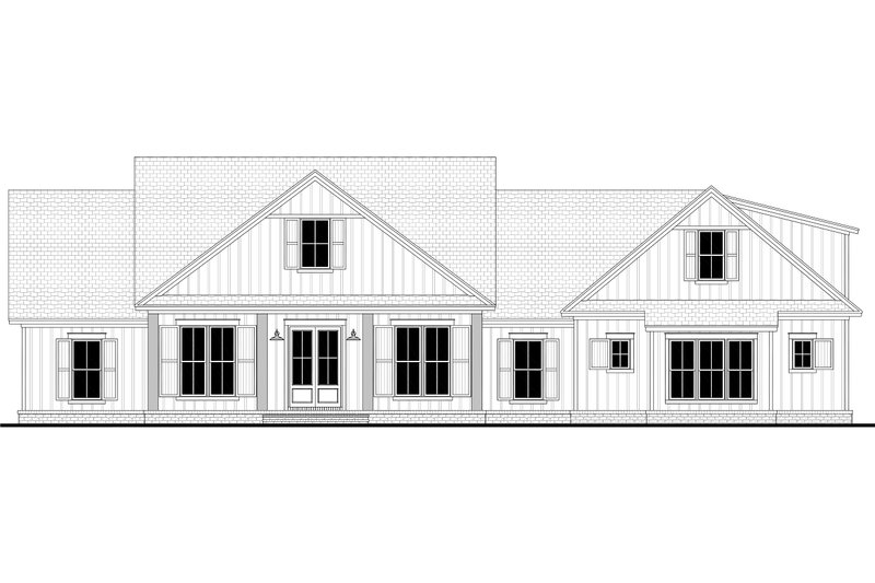 Architectural House Design - Exterior - Front Elevation 8 for Craftsman House Plan #430-201 - 4 bed, 3 bath