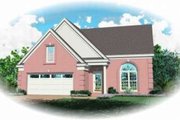 European Style House Plan - 3 Beds 2.5 Baths 1582 Sq/Ft Plan #81-673 Exterior 