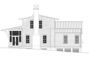 Exterior - Other Elevation 1 for Beach House Plan #443-20 - 3 bed, 2.5 bath