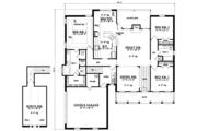Southern Style House Plan - 3 Beds 2 Baths 1927 Sq/Ft Plan #42-282 
