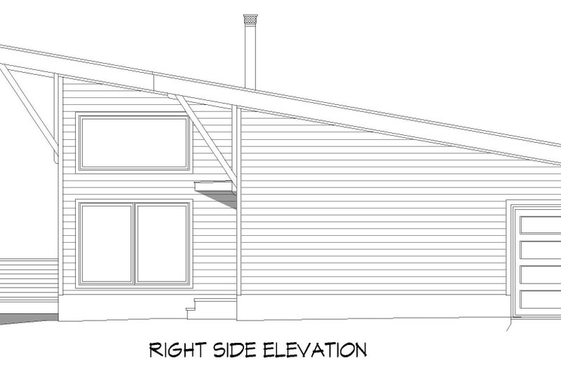 House Blueprint - Exterior - Other Elevation 1 for Contemporary House Plan #932-937 - 2 bed, 2.5 bath