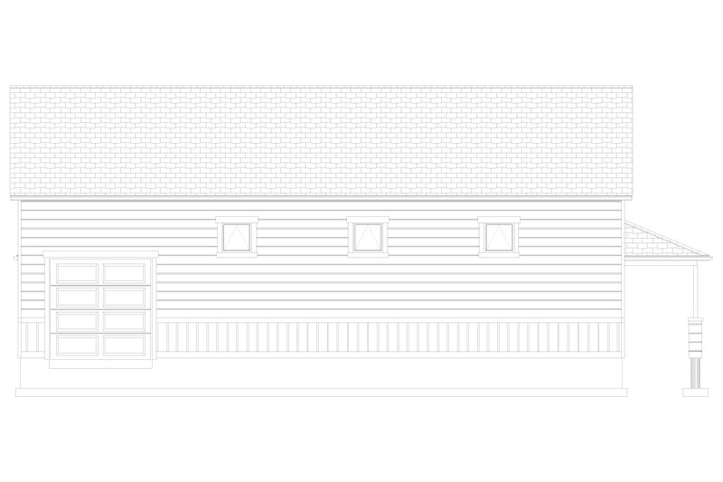 House Plan Design - Exterior - Other Elevation 1 for Traditional House Plan #1060-120, 1 bath