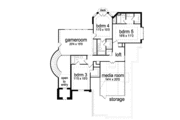 European Style House Plan - 4 Beds 4 Baths 4096 Sq/Ft Plan #84-291 