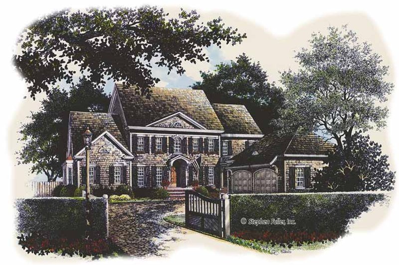 House Plan Design - Colonial Exterior - Front Elevation Plan #429-428