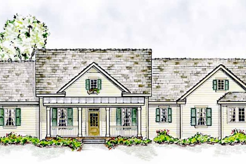 Home Plan - Colonial Exterior - Front Elevation Plan #410-3566