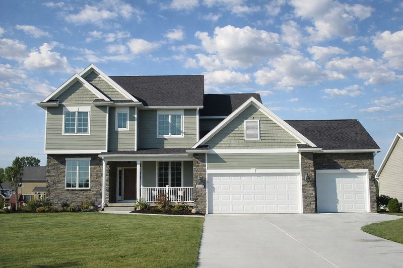 Home Plan - Exterior - Front Elevation 4 for Traditional House Plan #20-2090 - 4 bed, 2.5 bath