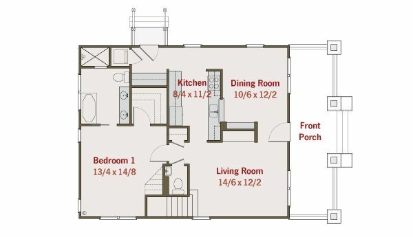 Craftsman Floor Plan - Main Floor Plan #461-19