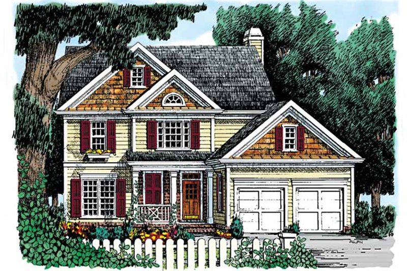 Architectural House Design - Country Exterior - Front Elevation Plan #927-820