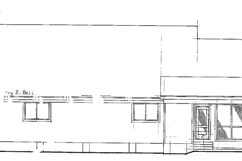 Home Plan - Exterior - Rear Elevation for Craftsman House Plan #952-245 - 2 bed, 2 bath