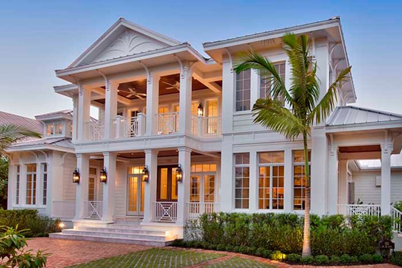Architectural House Design - Exterior - Front Elevation 3 for Country House Plan #1017-163 - 5 bed, 5 bath