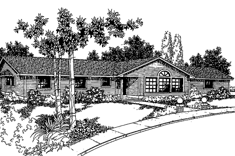 House Design - Ranch Exterior - Front Elevation Plan #60-788