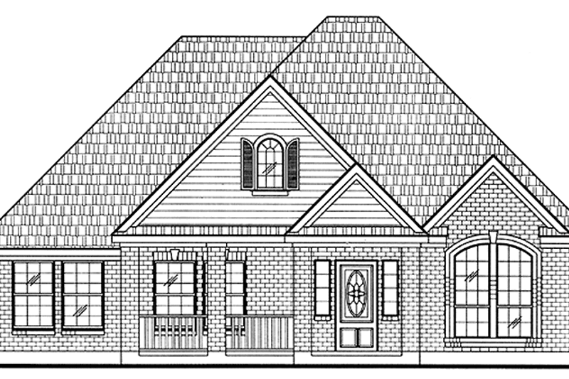 House Blueprint - Country Exterior - Front Elevation Plan #968-16