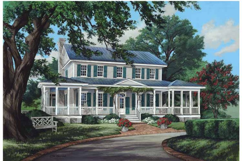 Architectural House Design - Traditional Exterior - Front Elevation Plan #137-339