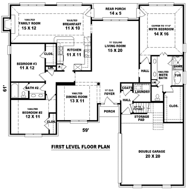 European Floor Plan - Main Floor Plan #81-1101