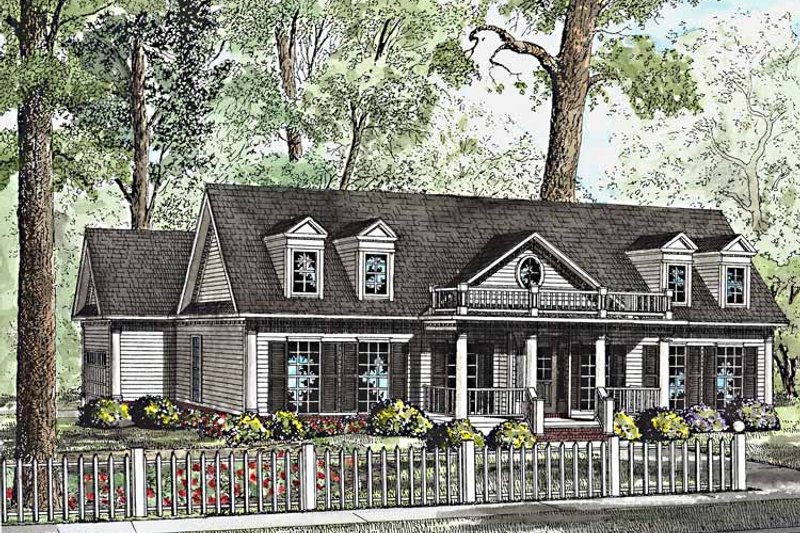 Dream House Plan - Classical Exterior - Front Elevation Plan #17-3206