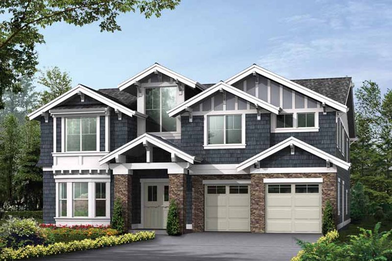 Dream House Plan - Craftsman Exterior - Front Elevation Plan #132-482