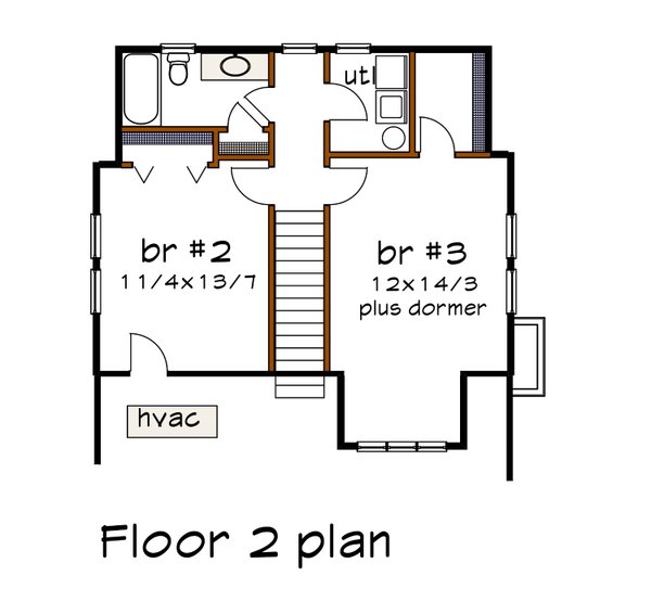 House Design - Farmhouse Floor Plan - Upper Floor Plan #79-338