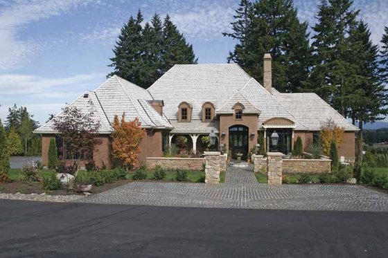 Exterior - Front Elevation 9 for European House Plan #48-878 - 4 bed, 3.5 bath