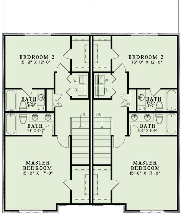 European Floor Plan - Upper Floor Plan #17-2527