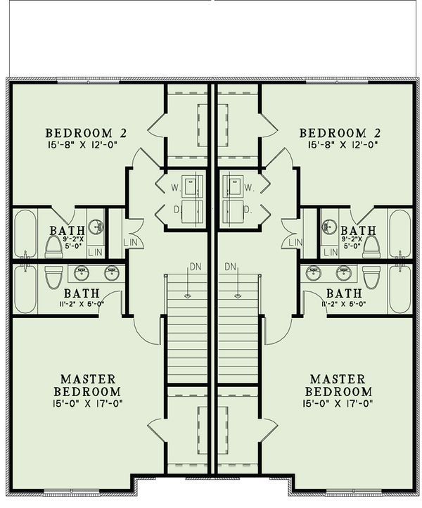 House Design - European Floor Plan - Upper Floor Plan #17-2527