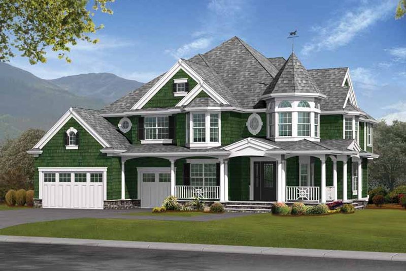 Home Plan - Victorian Exterior - Front Elevation Plan #132-476