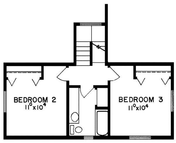 House Plan Design - Contemporary Floor Plan - Upper Floor Plan #60-777