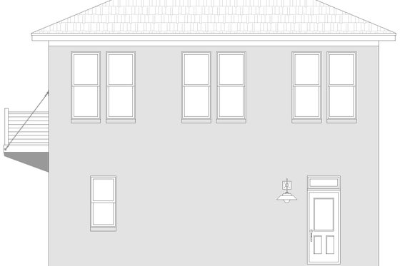 Exterior - Other Elevation 1 for Contemporary House Plan #932-663 - 2 bed, 1 bath