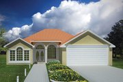 Adobe / Southwestern Style House Plan - 3 Beds 2 Baths 1877 Sq/Ft Plan #1061-13 