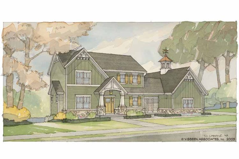 Home Plan - Exterior - Front Elevation 3 for Craftsman House Plan #928-58 - 3 bed, 2.5 bath