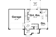 Cottage Style House Plan - 3 Beds 2.5 Baths 1672 Sq/Ft Plan #455-649 Floor 
