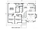 Traditional Style House Plan - 3 Beds 2 Baths 1623 Sq/Ft Plan #67-143 