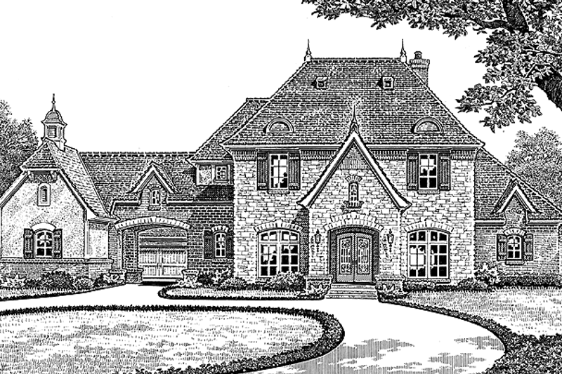 Dream House Plan - Classical Exterior - Front Elevation Plan #310-1207
