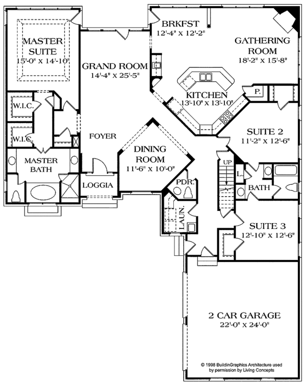 Dream House Plan - Country Floor Plan - Main Floor Plan #453-260