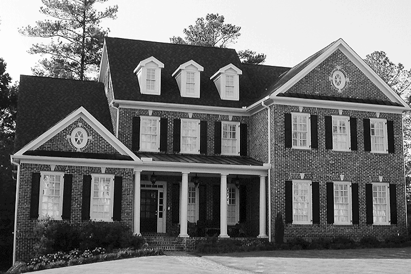 Home Plan - Colonial Exterior - Front Elevation Plan #54-233