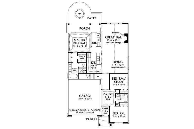 Home Plan - Floor Plan - Main Floor for Country House Plan #929-760 - 3 bed, 2 bath
