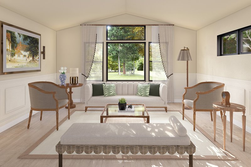 Home Plan - Interior - Family Room for Craftsman House Plan #124-1391 - 3 bed, 2 bath