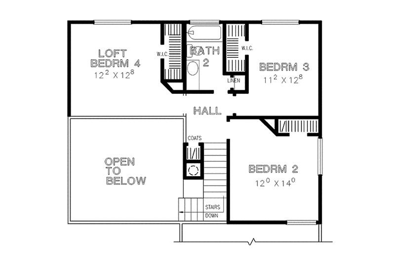 Home Plan - Floor Plan - Upper Floor for Traditional House Plan #472-417 - 3 bed, 2.5 bath