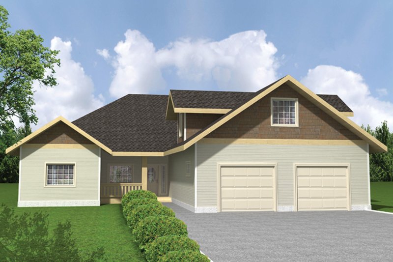 Home Plan - Ranch Exterior - Front Elevation Plan #117-854