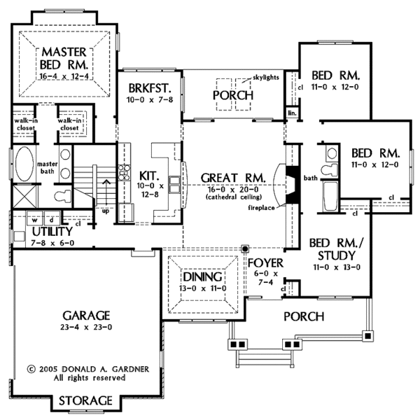 House Design - Craftsman Floor Plan - Main Floor Plan #929-783