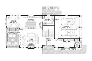Floor Plan - Main Floor for Cottage House Plan #928-354 - 4 bed, 3.5 bath