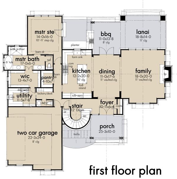 Barndominium Floor Plan - Main Floor Plan #120-268