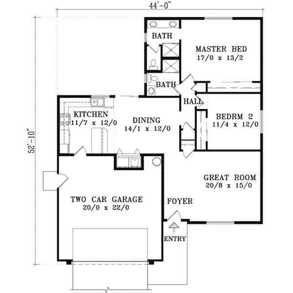 Mediterranean Floor Plan - Main Floor Plan #1-1178