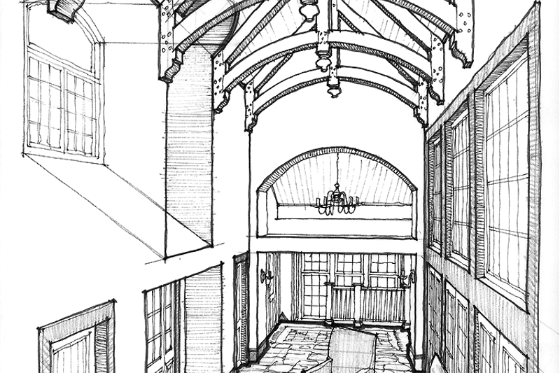 Home Plan - Interior - Entry 1 for European House Plan #928-29 - 3 bed, 3 bath