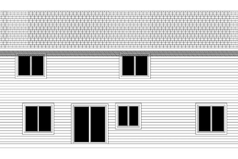 Home Plan - Exterior - Rear Elevation for Craftsman House Plan #943-2 - 4 bed, 2.5 bath