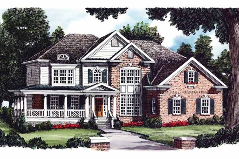Home Plan - Exterior - Front Elevation 3 for Country House Plan #927-737 - 5 bed, 4 bath