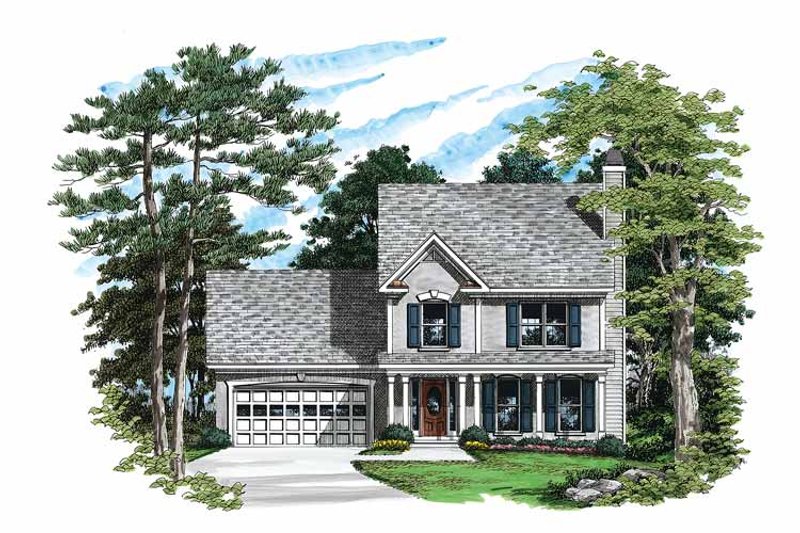 Dream House Plan - Country Exterior - Front Elevation Plan #927-49